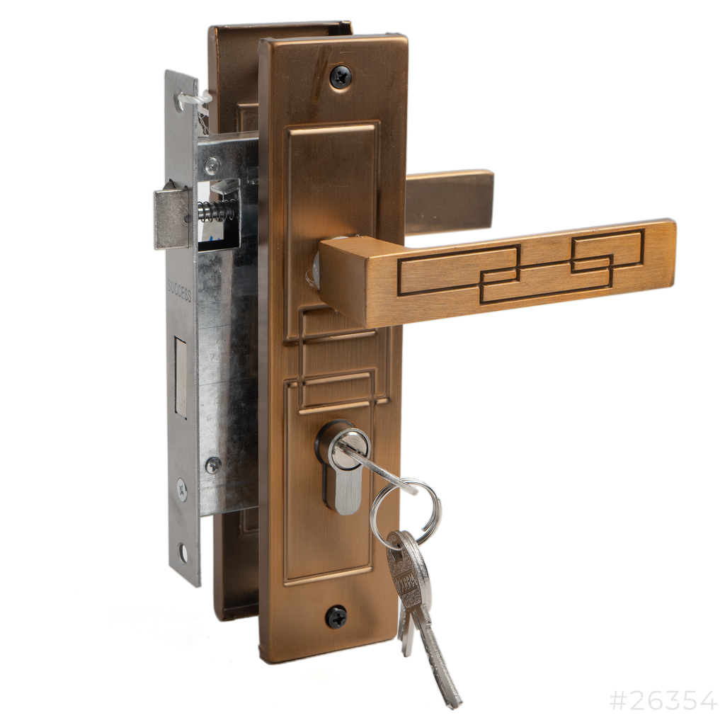 Door Handle with Lock Set Small B17873 Akwa