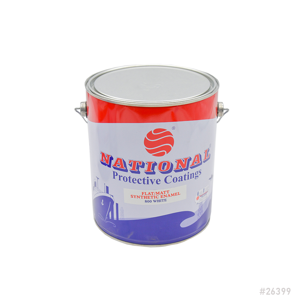 National Synthetic Enamel Matt Paint 3.6Ltr (800 White)