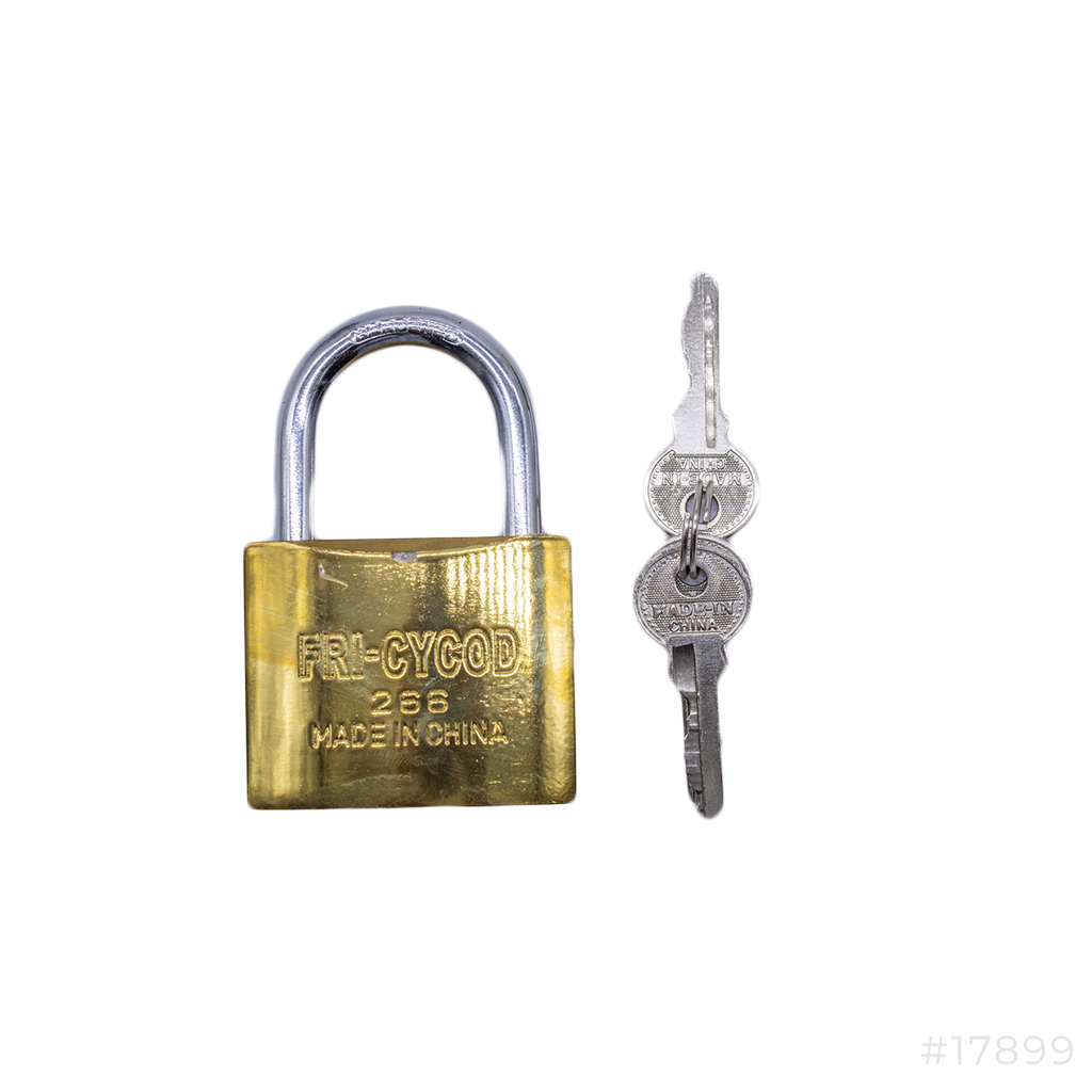 [17899] Brass Padlock 63mm Fricycod