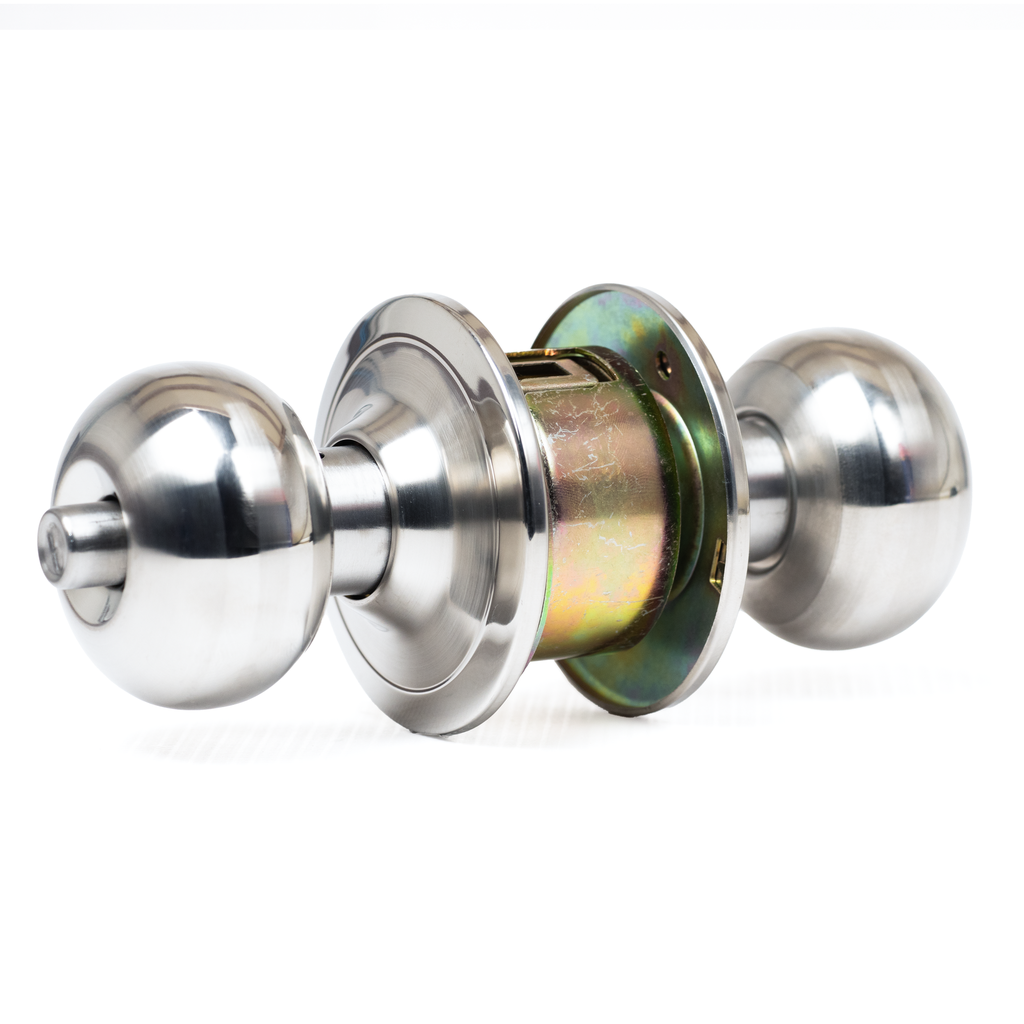 [20255] Cylinder Knob Lock 60mm 5791SS with Key Silver Guchi