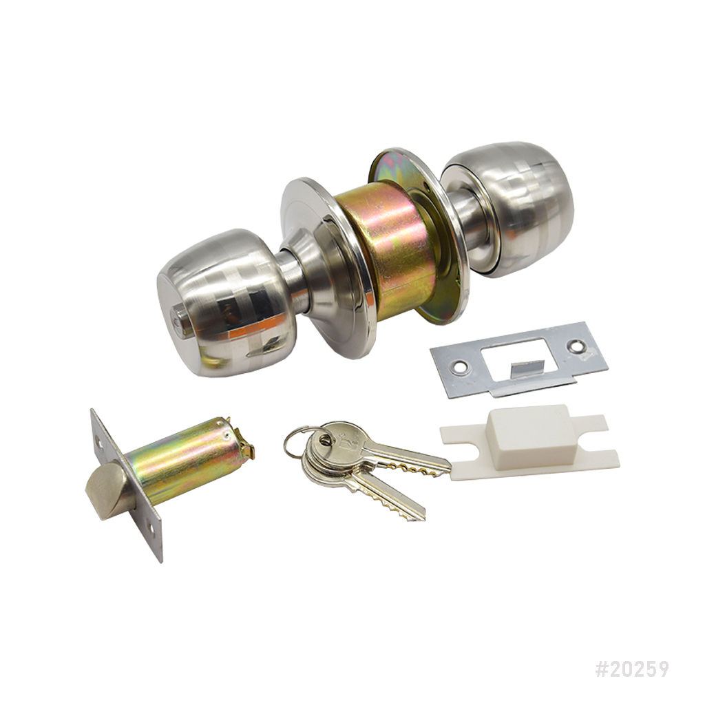 [20259] Cylinder Knob Lock 60mm 5831SS with Key Guchi