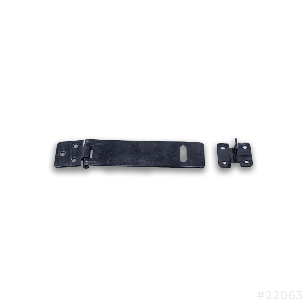 [22063] Hasp and Staple 5" Black 