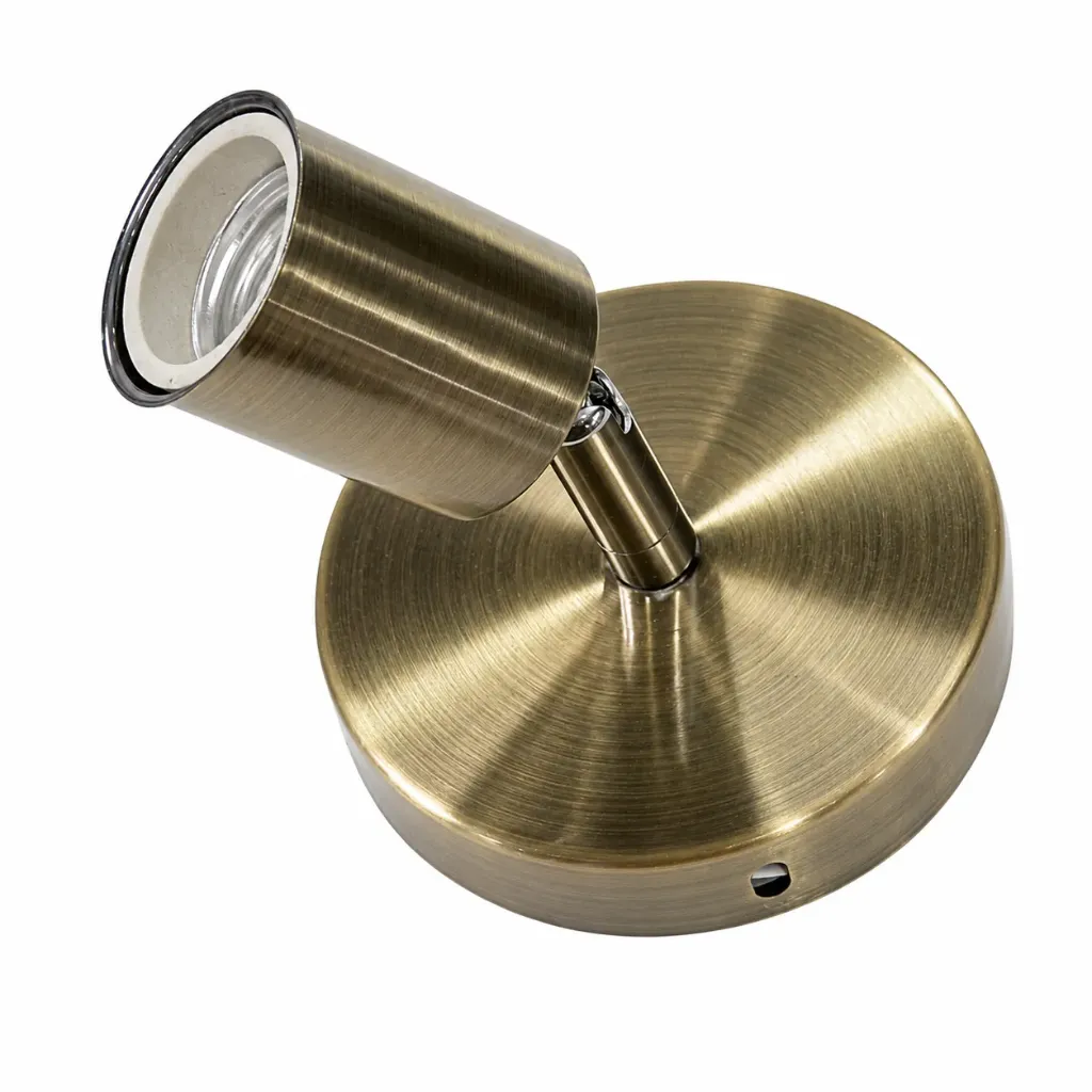 Lamp Holder E27 180° Rotatable Green Copper