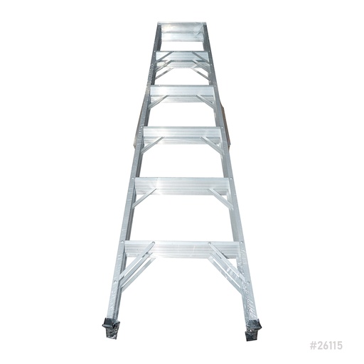 [26115] Aluminum Ladder Double Side 6 Step 