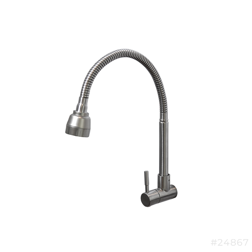 [24867] SS Flexible Sink Tap Wall Mount 4070