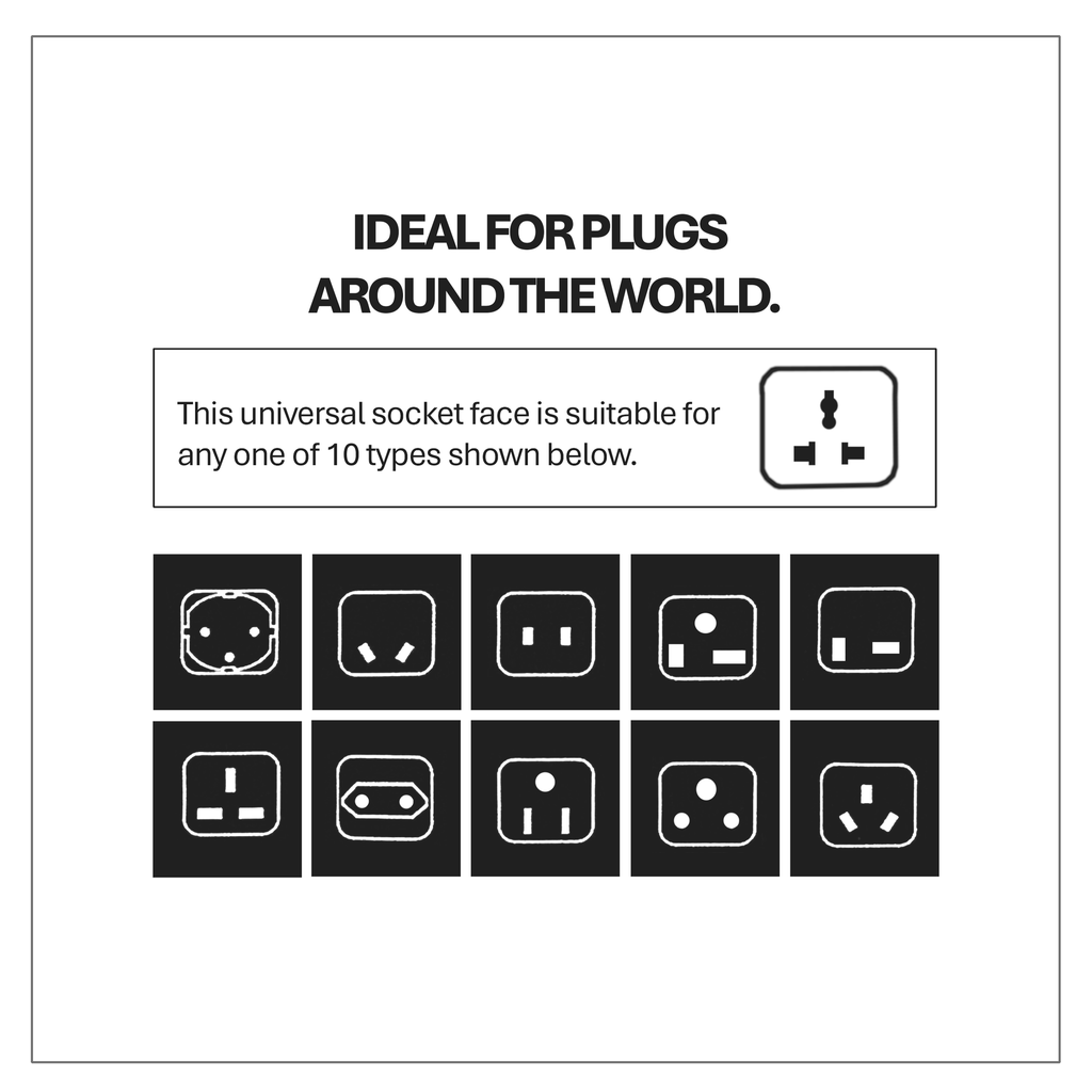 Extension Socket 6way 3m Universal PT-916 Power Track