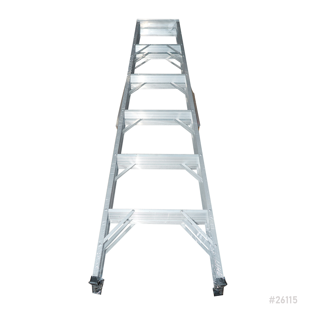 [26115] Aluminum Ladder Double Side 6 Step 