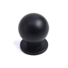Cabinet Knob Round 25mm Black