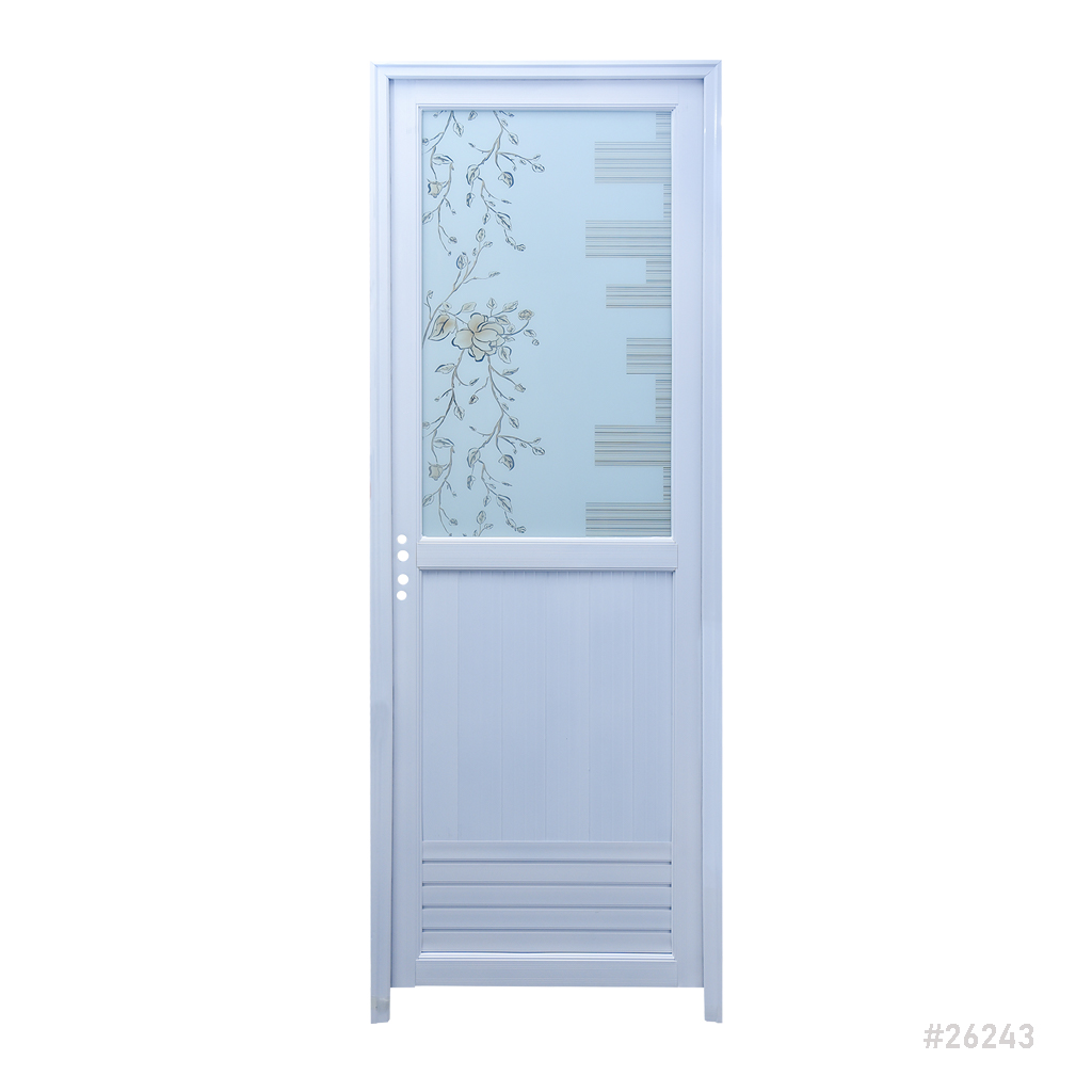 [26243] Aluminum Doors White 675x1980mm 0.5mm Thickness Right