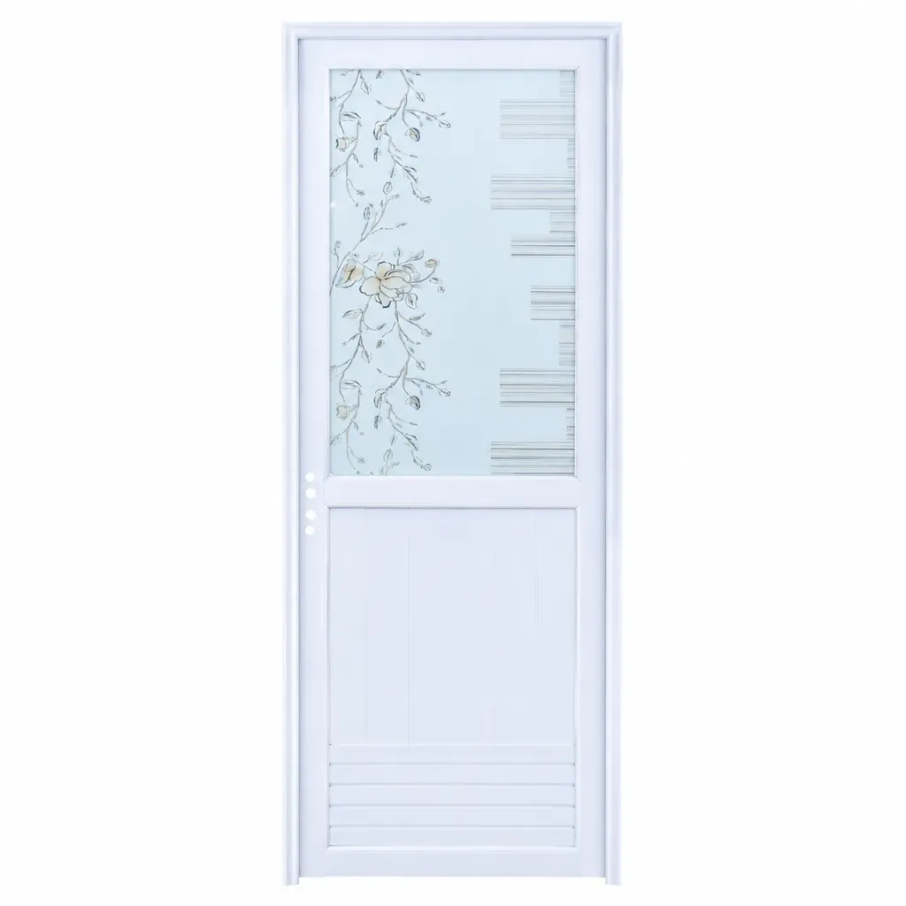 Aluminum Doors White 675x1980mm 0.5mm Thickness Right