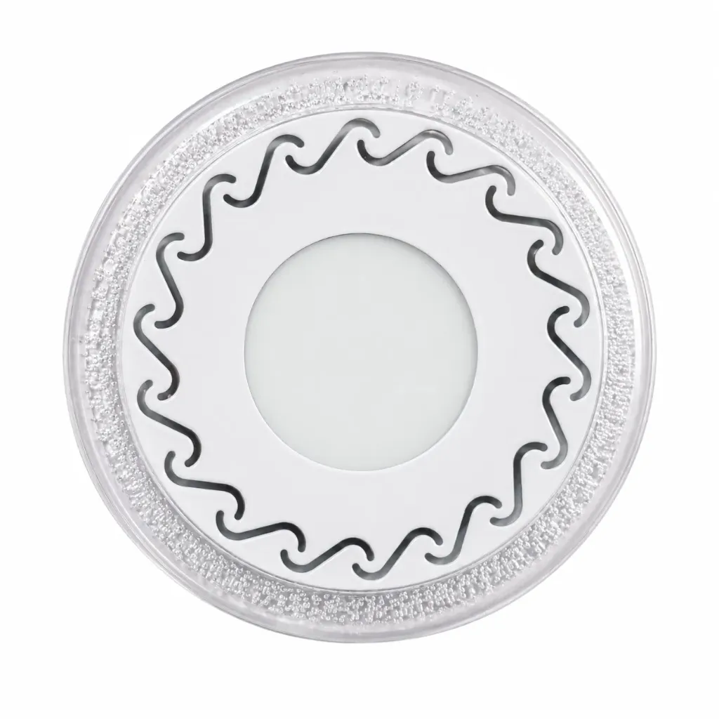 Led Panel Light Round 120mm Warm White Flush Mount B55G-3+3W Konnice