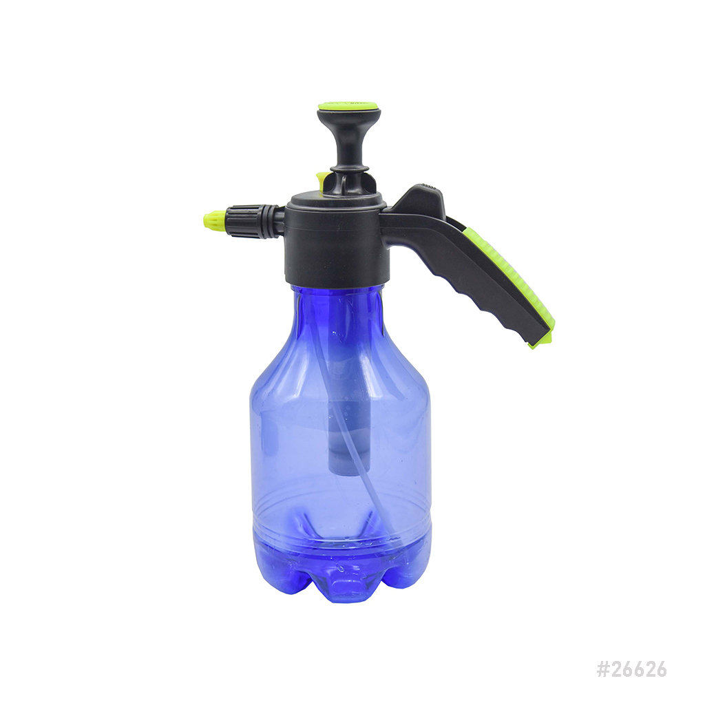 Garden Pressure Hand Sprayer Bottle 2Ltr Clear Blue