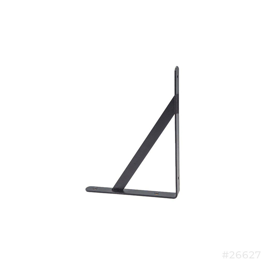 Shelf Bracket H/D Black Robustline 9" x 12"