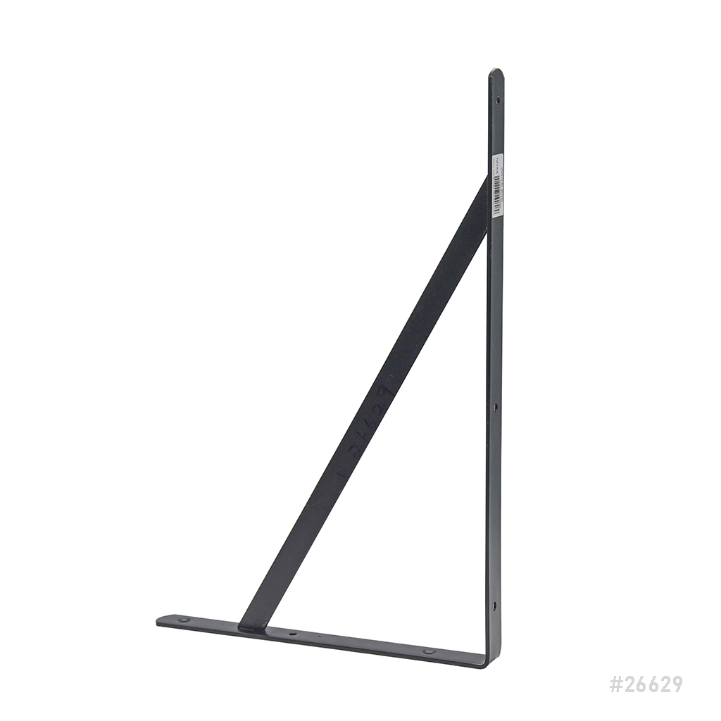 Shelf Bracket H/D Black Robustline 13"x20" 
