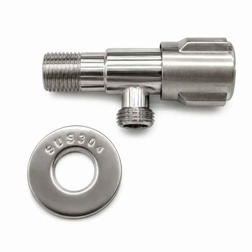 [26704] SS Angle Valve SS304 Crystal STL-510