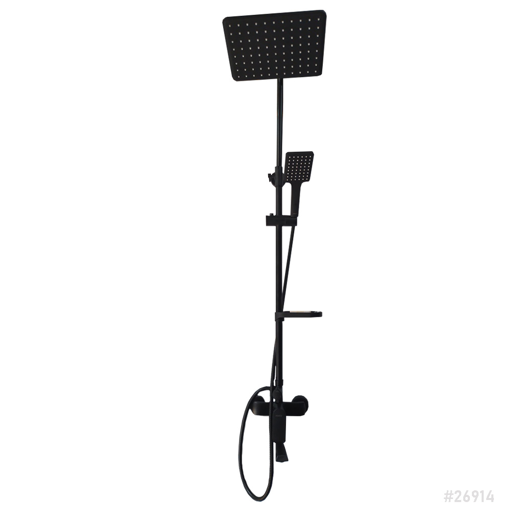 Head Shower Set Matt Black NSS-7001-MB Novex