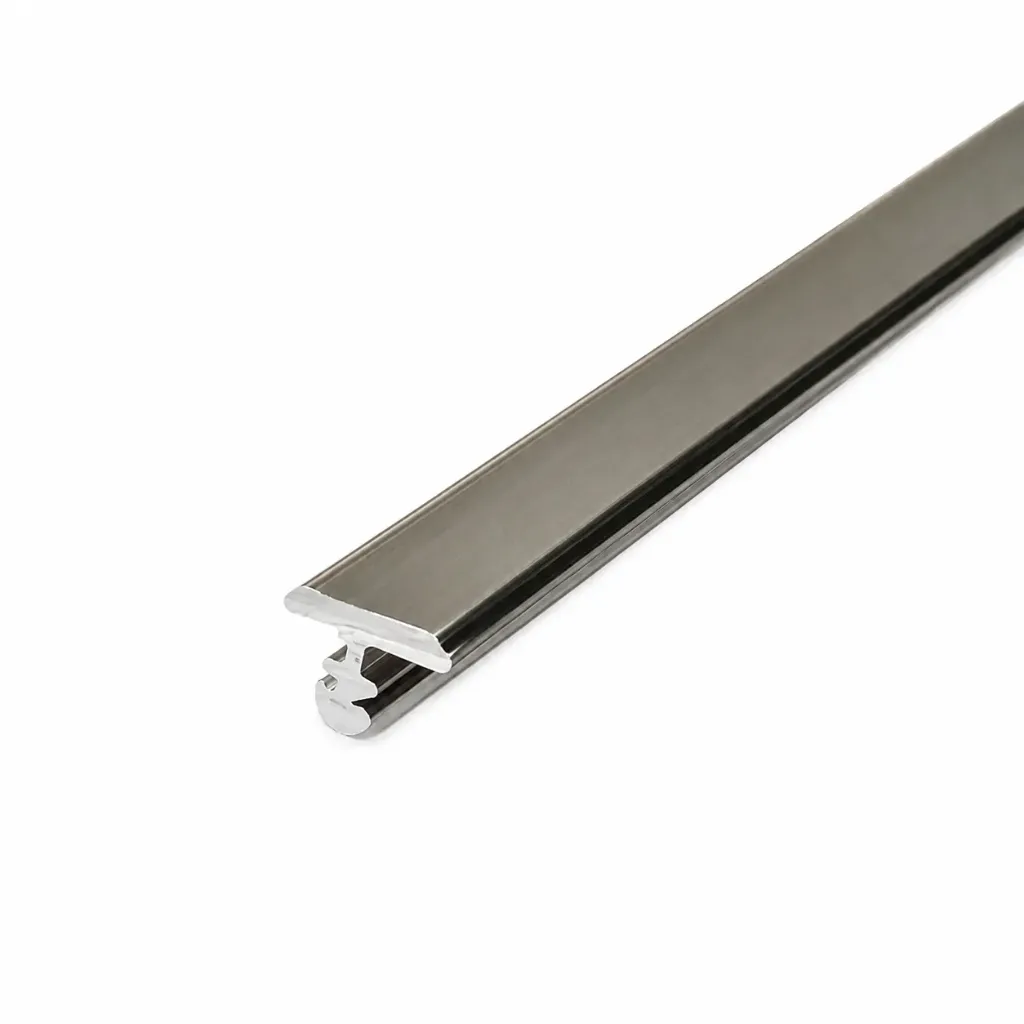 Aluminum T-Channel 6mm x 2.5m Matt Champaign