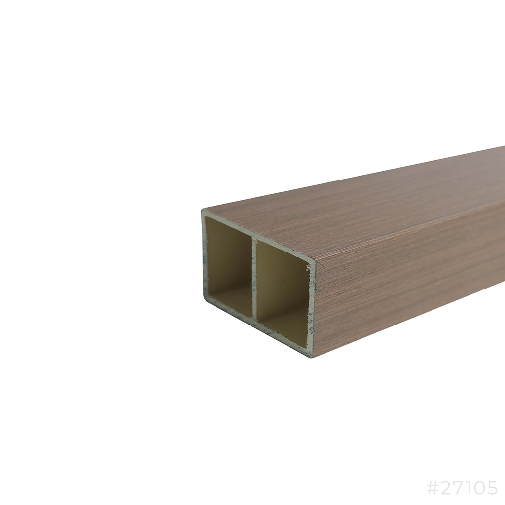 WPVC Hollow Timber Partition Tube 75x50x2900mm WPC-06