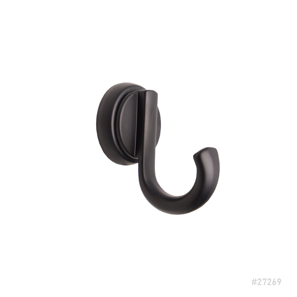 Single Coat Hook Black