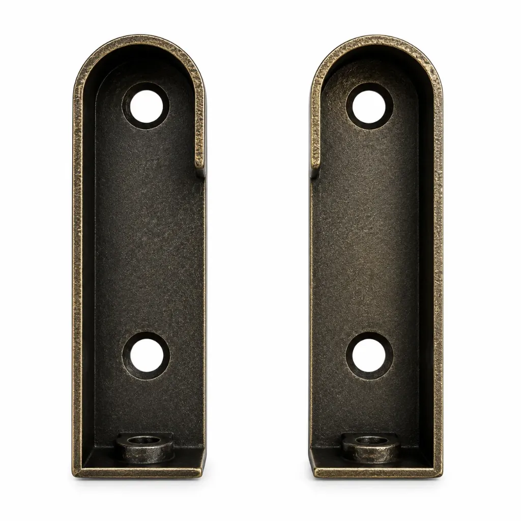 [17529] Oval Pipe Bracket 3/4" Long Pair