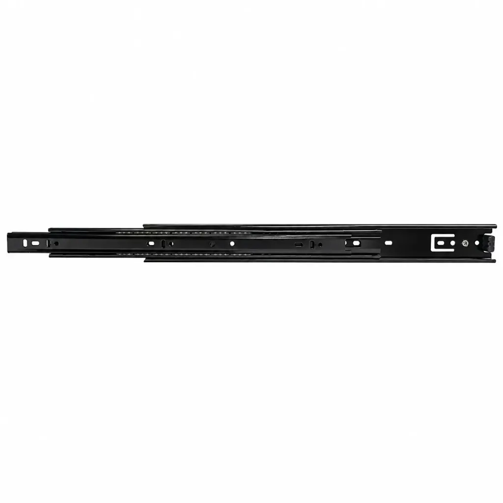 Drawer Railing GI Black Full Ext 18" Guchi Pair
