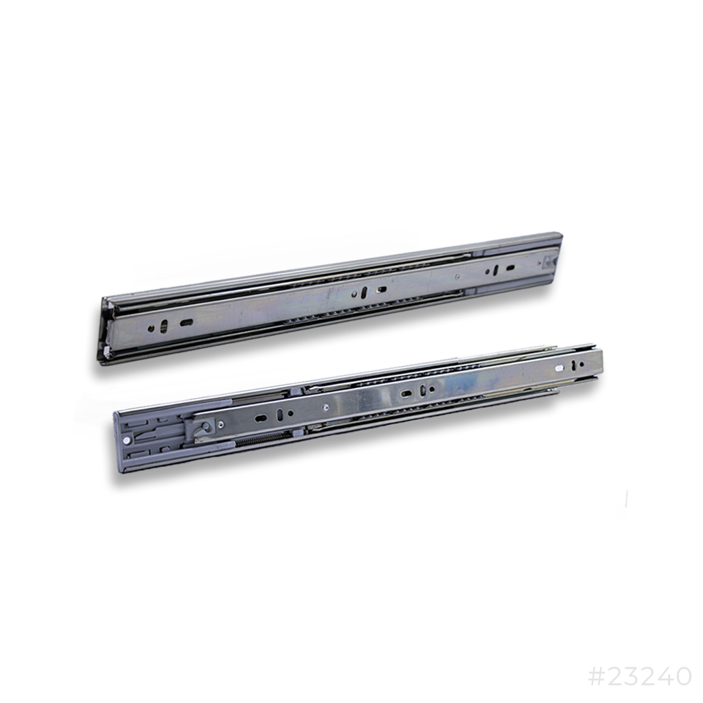 Drawer Railing GI Bearing Soft Close 16" Pair