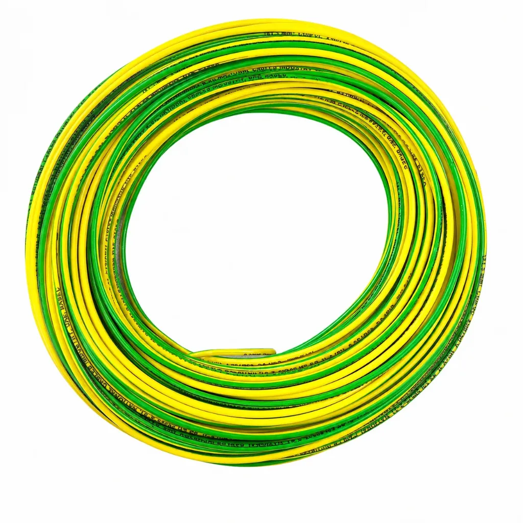 Electrical Wiring Cable Nuhas 1-Core 1.5mm Y/G 100y