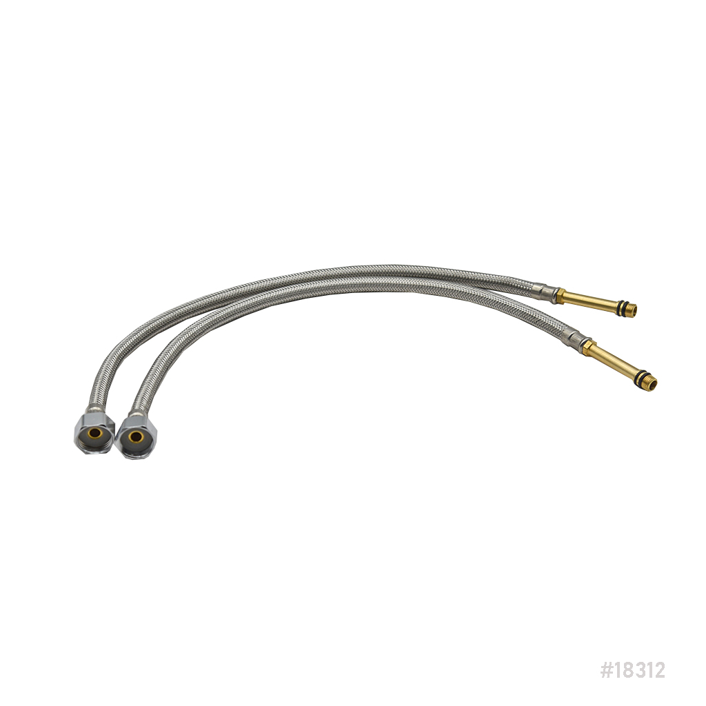 [18312] SS Braided Flexible Hose 50cm 2-pieces set