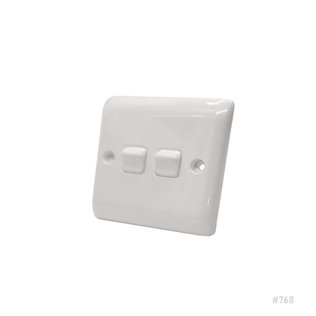 Hager 2 Gang 2 Way Switch XP8220