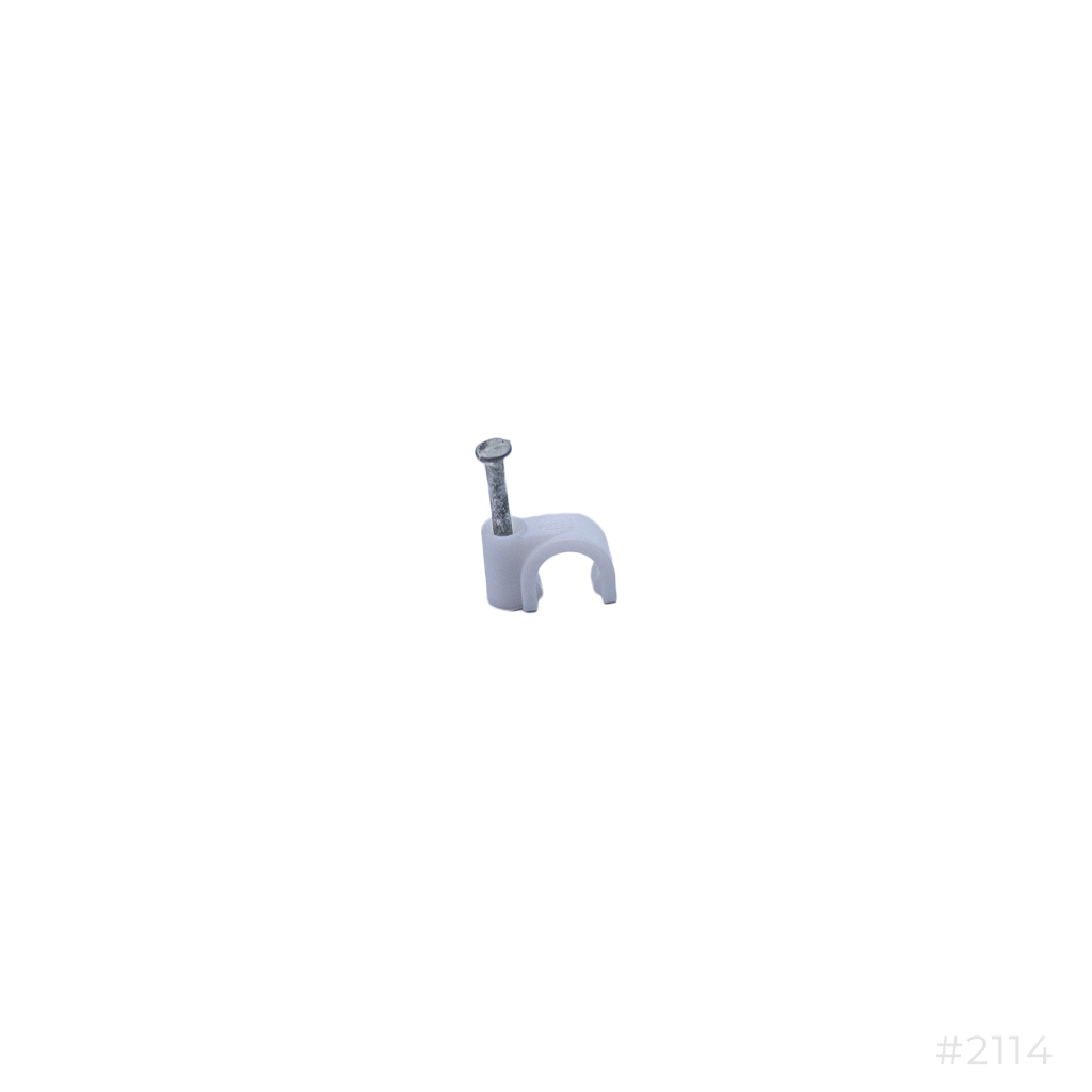 [2114] Pvc Cable Clip 6mm