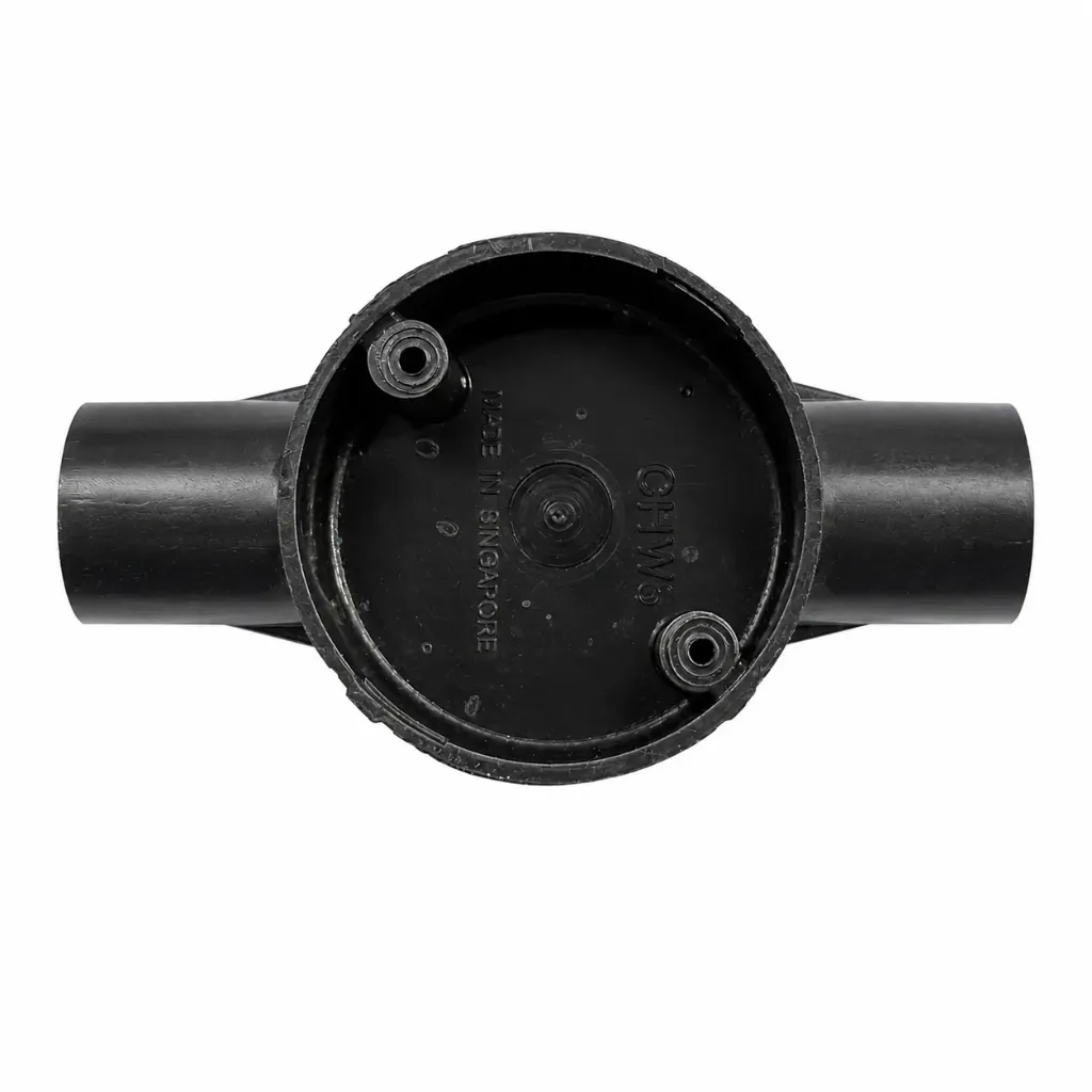 [3926] Conduit Junction Box Through Way 25mm with Lid