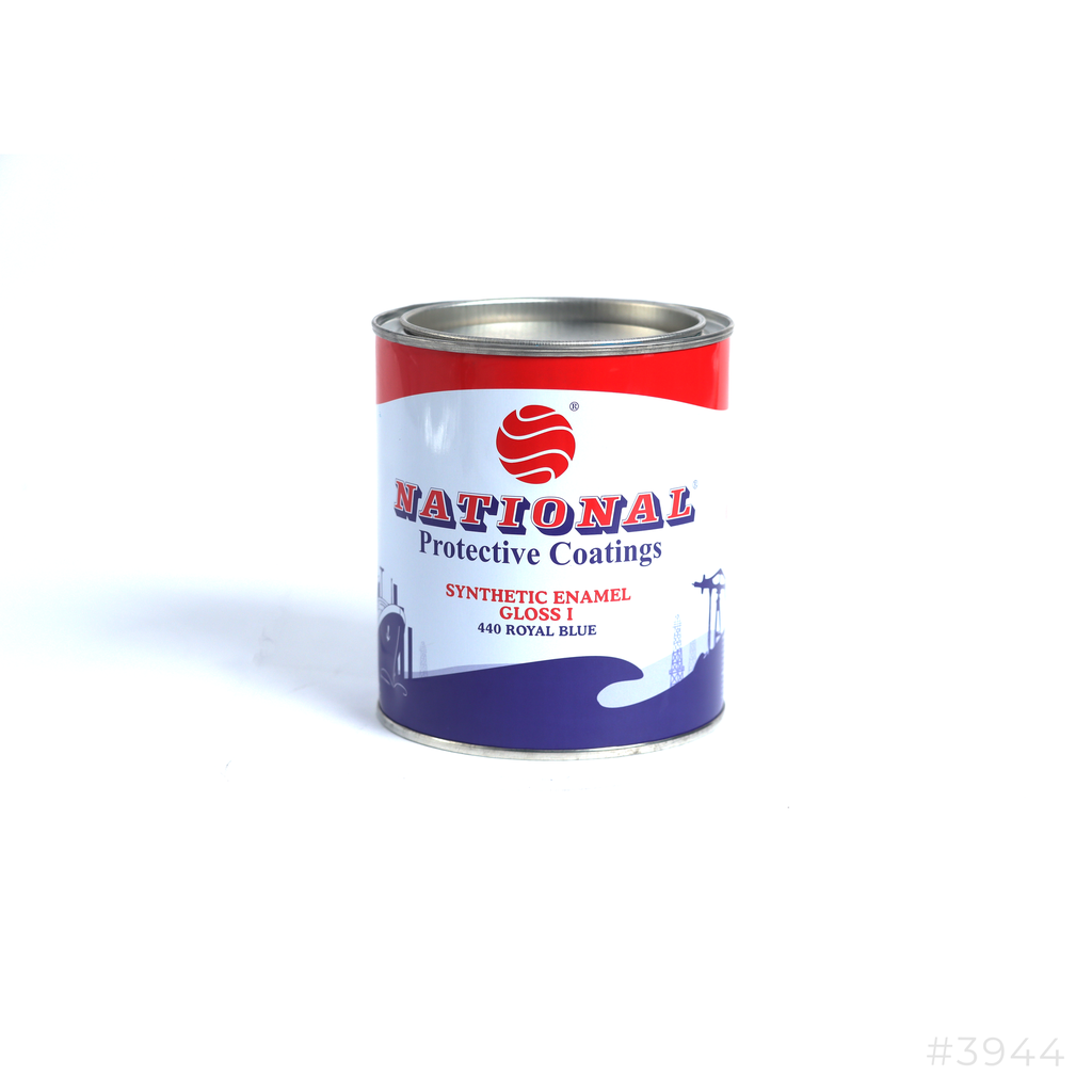 National Synthetic Enamel Gloss Paint 0.9Ltr 440 Royal Blue