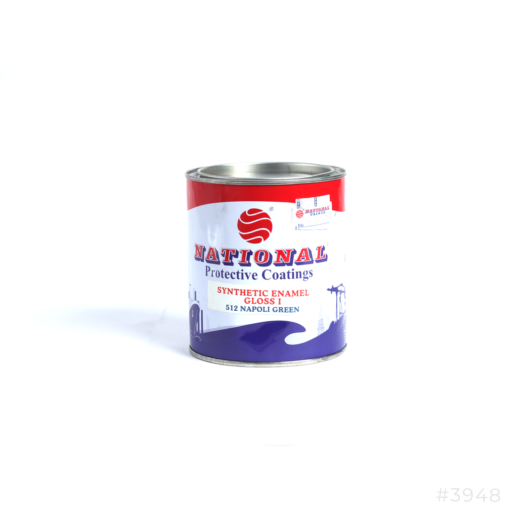 [3948] National Synthetic Enamel Gloss Paint 0.9Ltr 512 Napoli Green