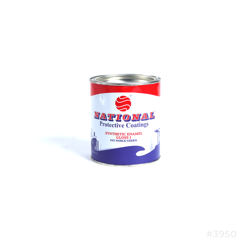 National Synthetic Enamel Gloss Paint 0.9Ltr 555 Noble Green