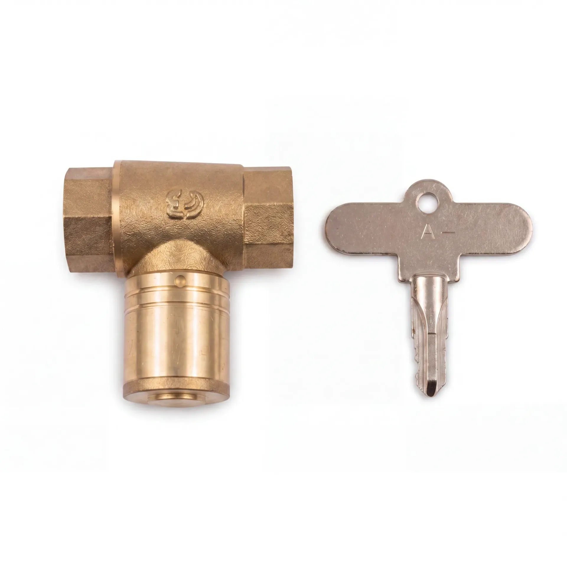 Showy Brass Lockable Ball Valve CP 1/2" 5138N 