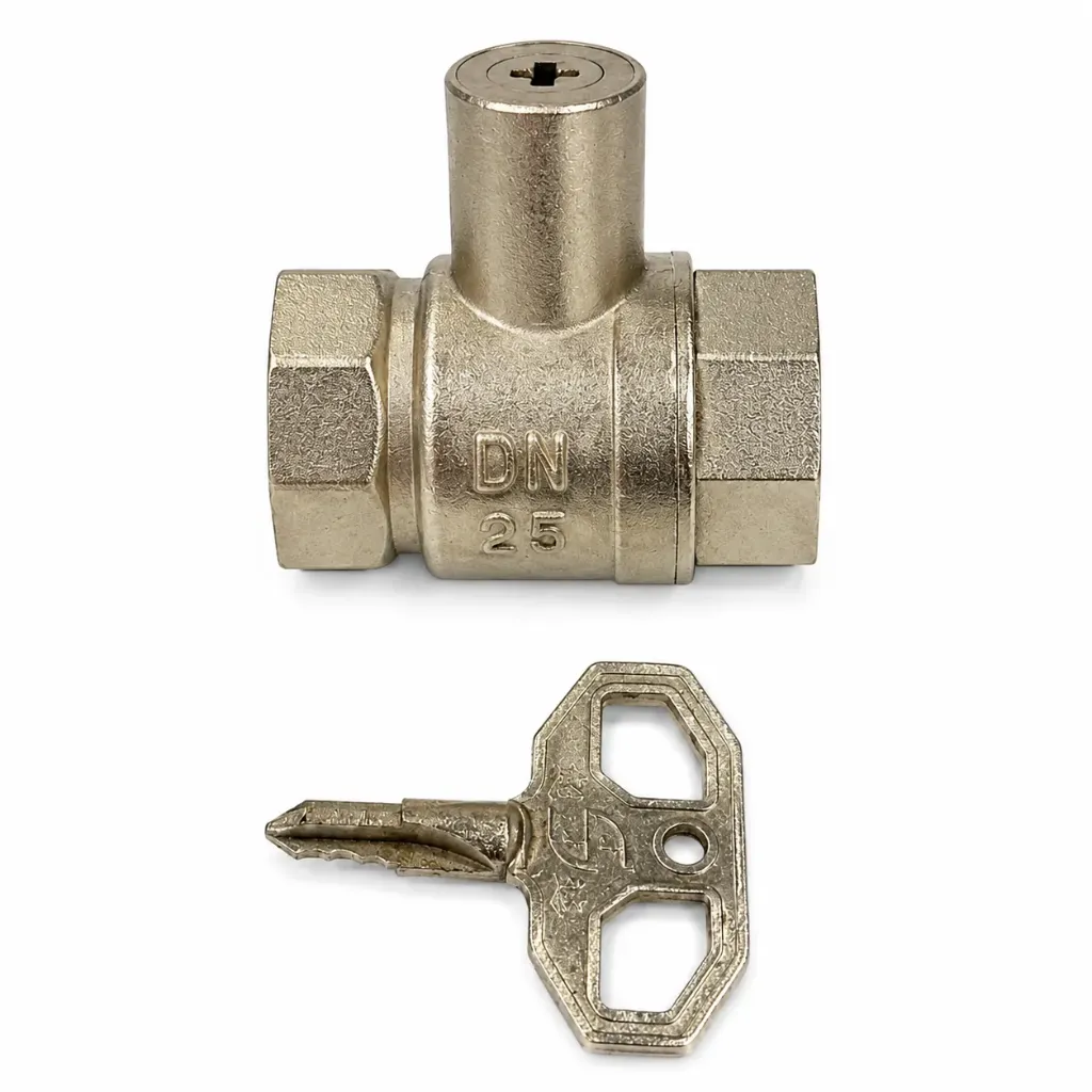 Showy Brass Lockable Ball CP Valve 1" 5140 