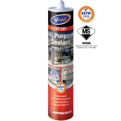 [9937] V-tech Sealant All Purpose 260ml VT-201 (Black)