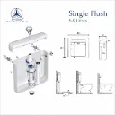 Pvc Flush Tank 2607-501 Showy