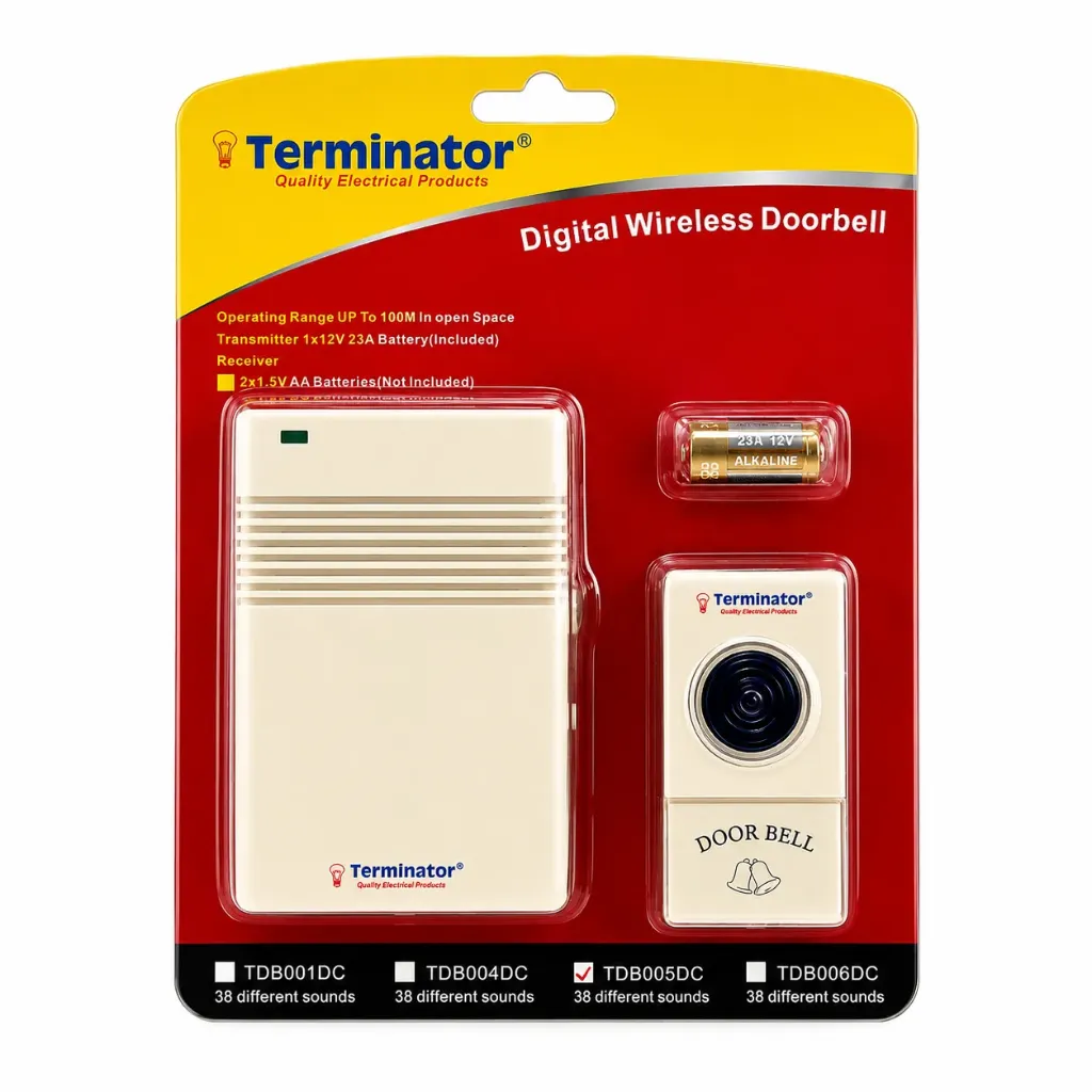 [10779] Digital Wireless Doorbell TBD005DC Terminator