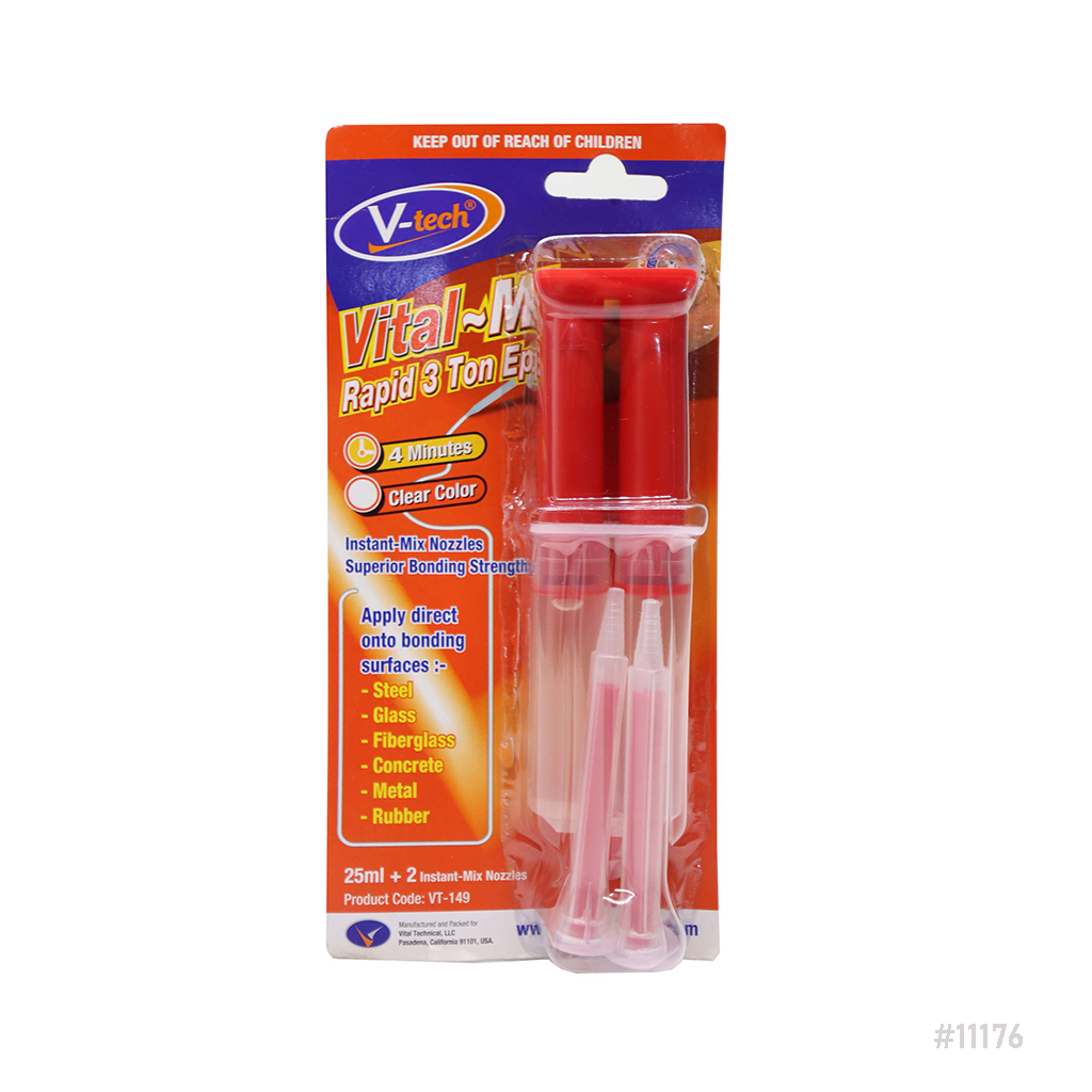 V-tech Vital-Mix Rapid 3 Ton Epoxy 25ml + 2 Mixers VT-149