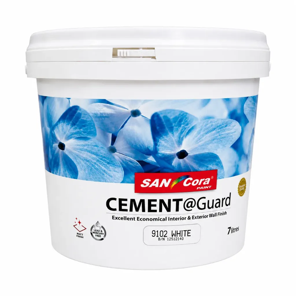 Sancora® Cement@Guard (9102 White) Exlnt Econo Int & Ext Wall Finish 7L
