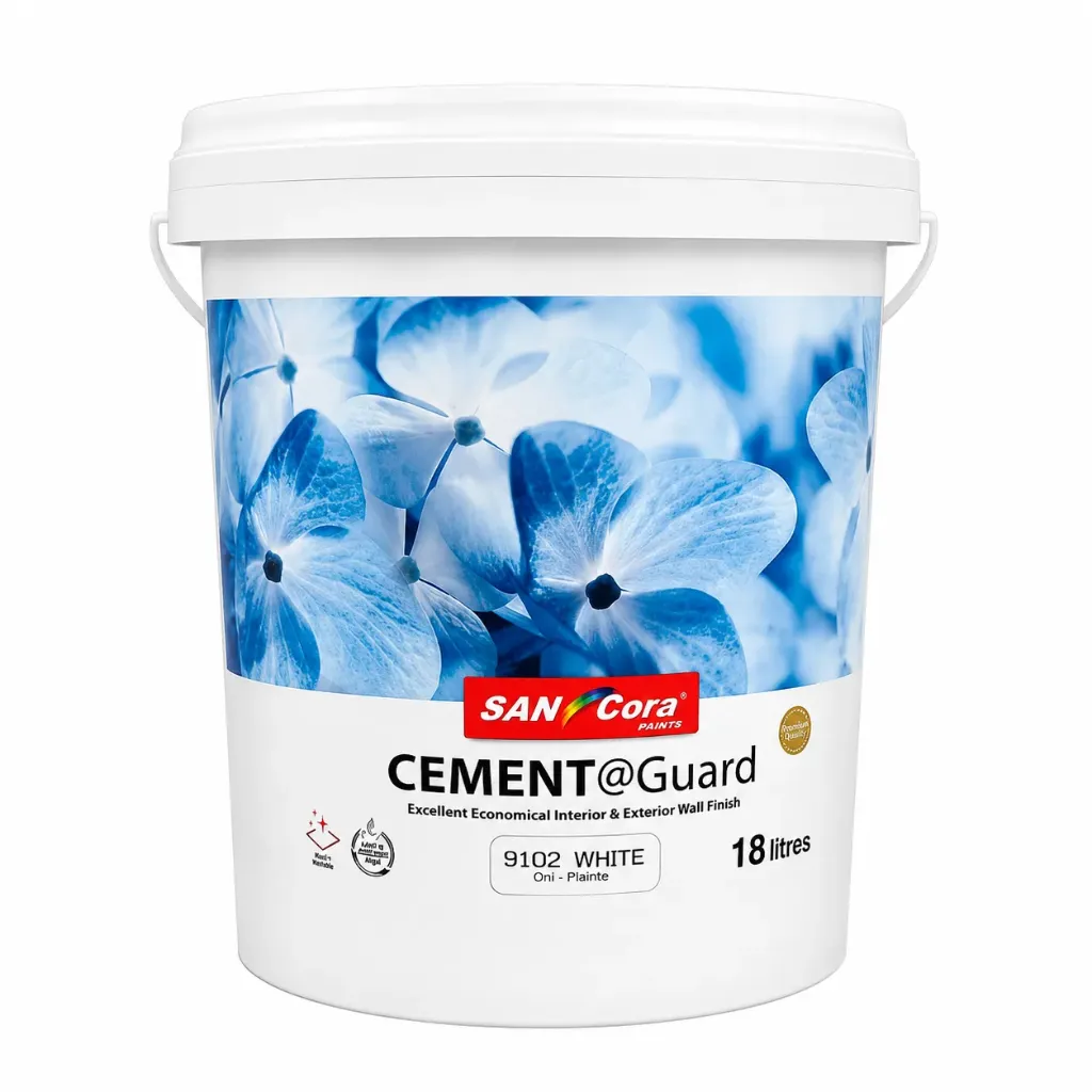 Sancora® Cement@Guard (9102 White) Exlnt Econo Int & Ext Wall Finish 18L