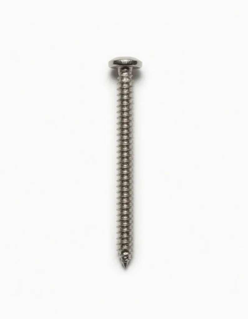 [12671] Self Tapping Screw Round Head PH SS #8x2"