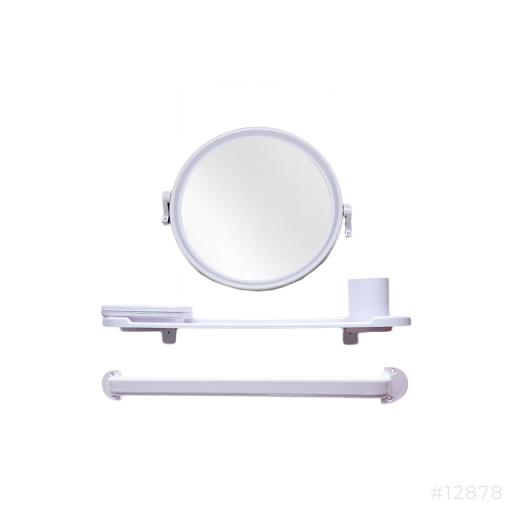 [12878] Bathroom Mirror Set Round 5Pcs 405 Sun-Son