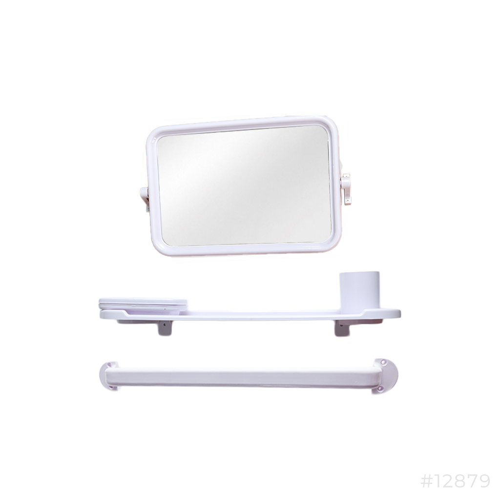 [12879] Bathroom Mirror 5-Piece Set 455 500x345mm Sun-Son