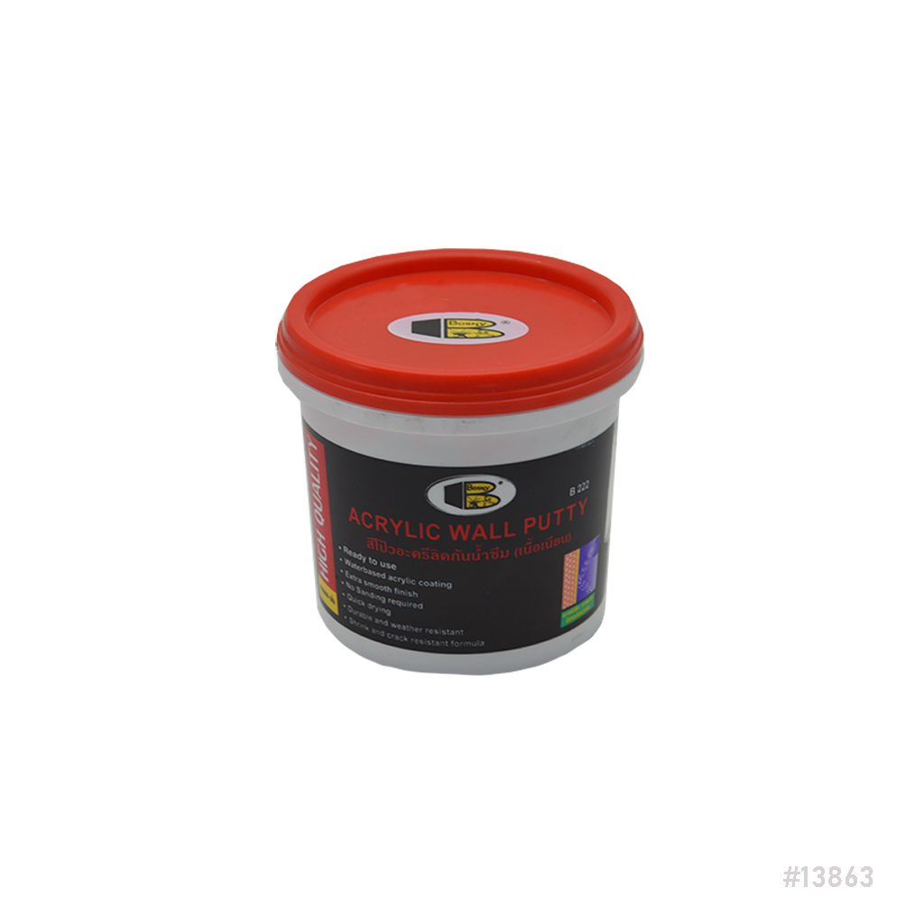 Acrylic Wall Putty Exterior Bosny 1.2Kg B 222
