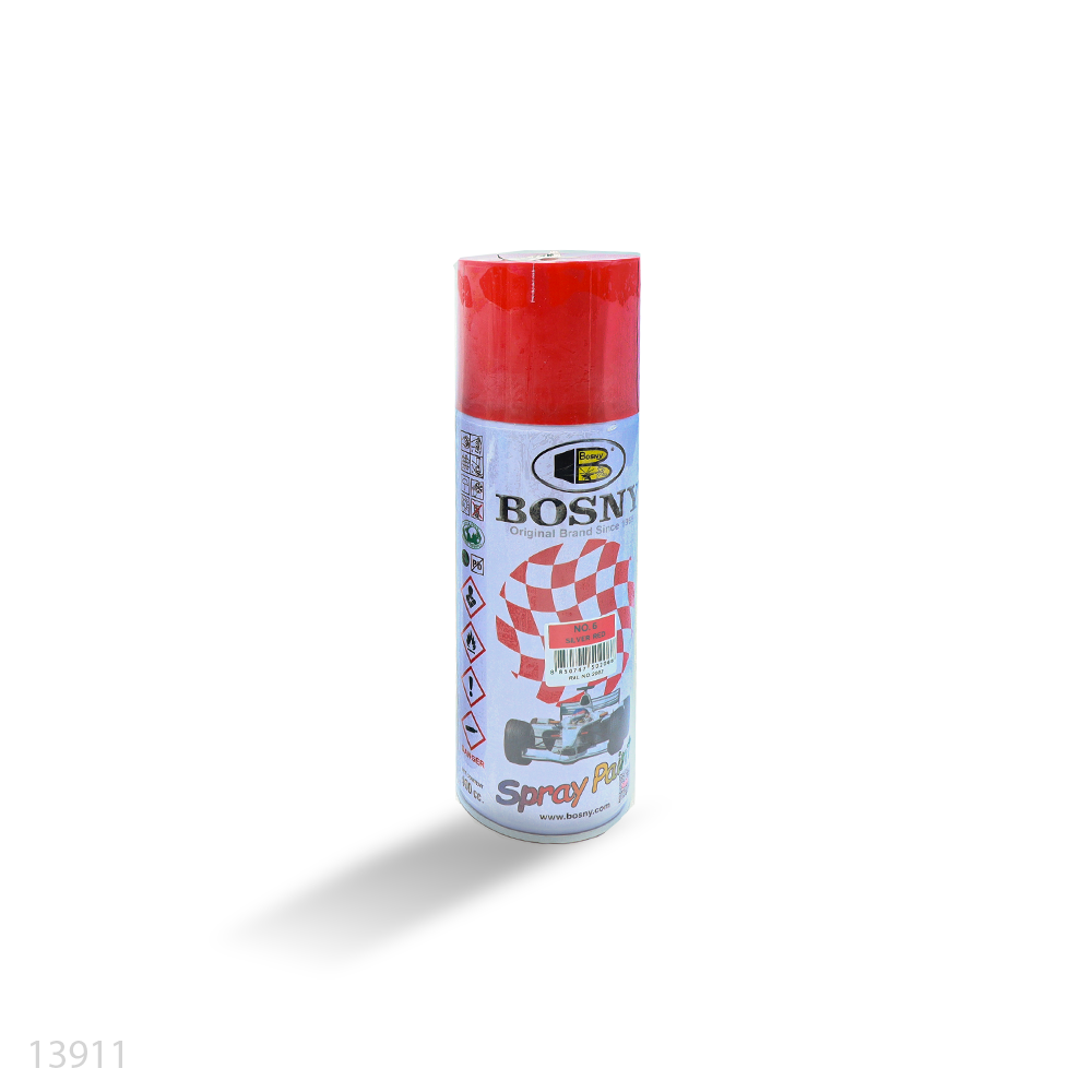 Spray Paint Bosny Acrylic No. 06 Silver Red 