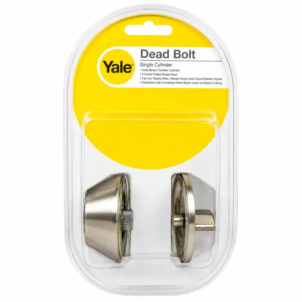 [15213] Dead Bolt Lock 1-Side SS Key V8111 US32D Yale