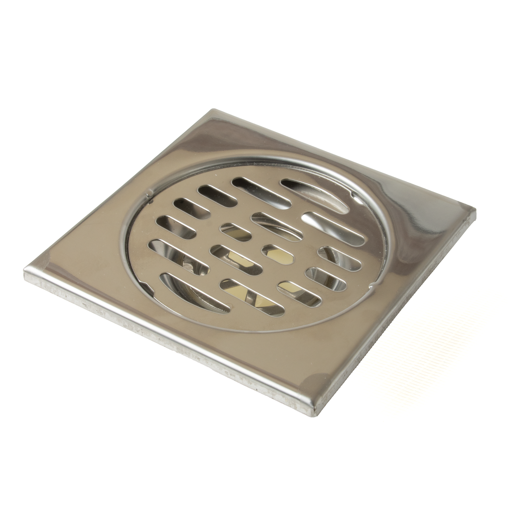 SS Floor Drain with Auto Tap S7 Strong 4"x4"
