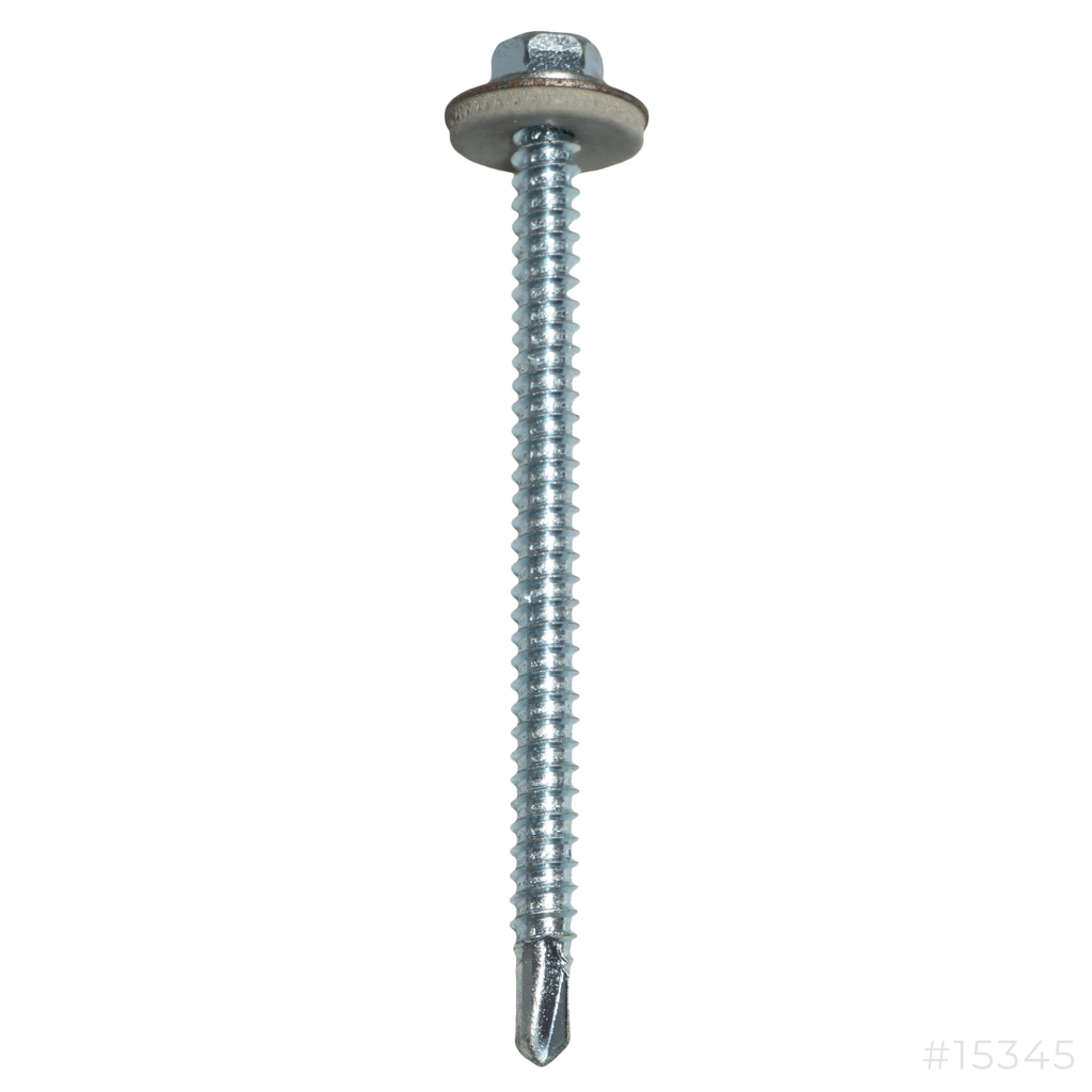 [15345] Self-Drilling Screw Hex Washer Head #12x3"